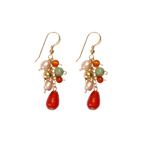 Ruby Cascade Earrings