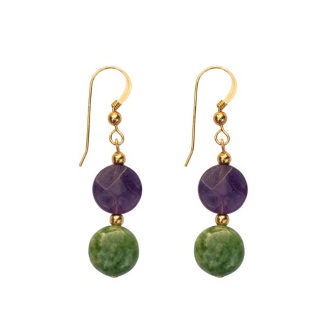 Amethyst Pair Earrings