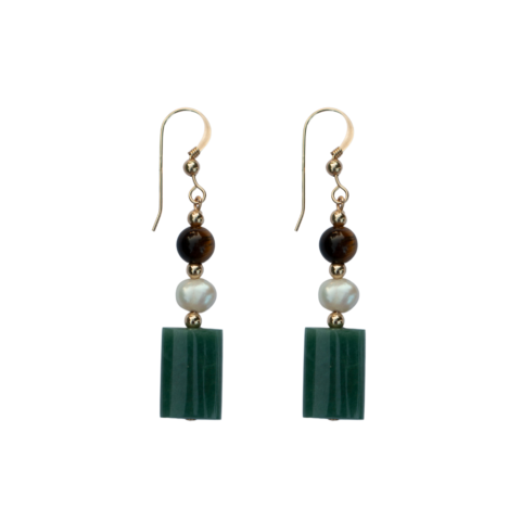 Emerald Duo Earrings