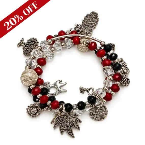 Brazalete Charm Rojo